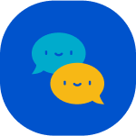 Chat icon implies a meaningful consultation